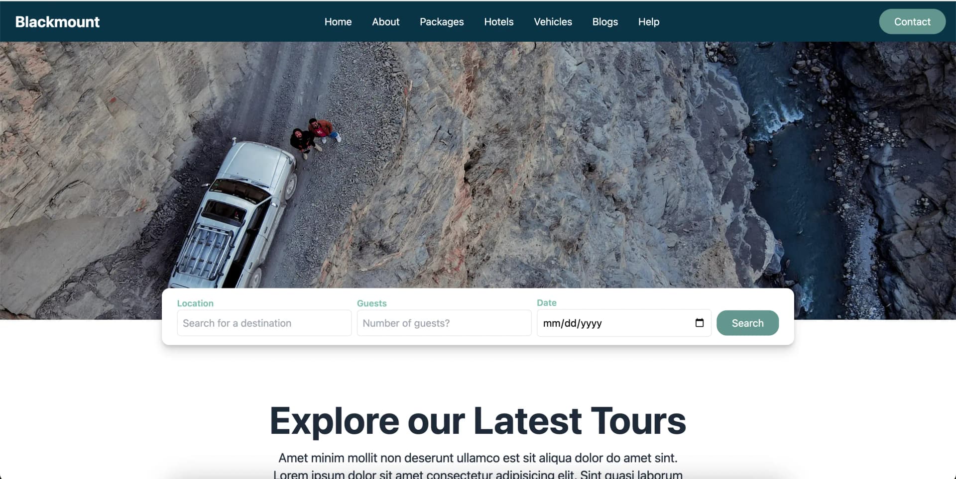 Tour Agency Website